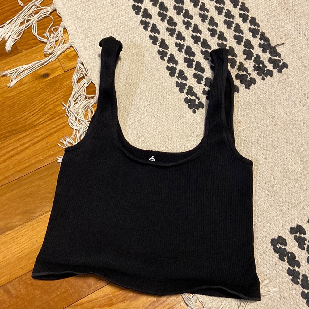 Free People Happiness runs square neck crop tank